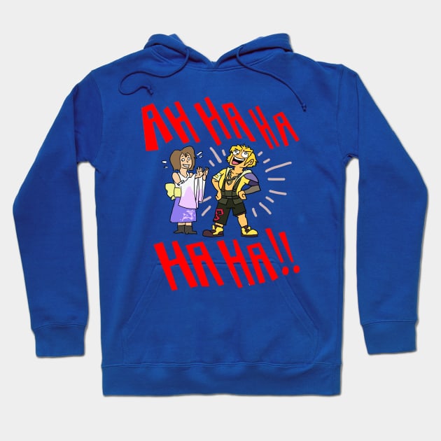 Tidus Laugh (Red Text Ver) Hoodie by sky665